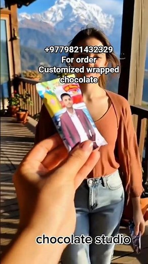 Customized Chocolate Wrappers | Unique Gift Ideas by Chocolate Studio #viralvideo