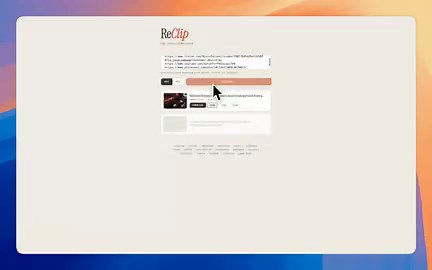 I was tired of sketchy sites for downloading videosSo I built a simple tool:- Paste any video link (or multiple)- Download mp3/mp4 instantly- Supports tiktok, instagram, youtube and 1000+ sites100% free, no ads, open source
