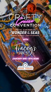 🚨BIG REVEAL!🚨 We’re THRILLED to announce that the one and only Tracey’s Fancy is our MYSTERY INSTRUCTOR for Legs 1 & 2 of the January 2026 Crafty Cruise! 🎨🛳️ Get ready to set sail with Tracey for back-to-back cruises (Jan 2–9 & Jan 5–9) aboard Royal Caribbean’s Wonder of the Seas! You’ll get hands-on classes, surprise gifts, themed parties & more! 😍✨ Spots are limited! Don’t miss your chance to create with some of the best!💻 Book now at www.craftycruise.com📞 Or call 1-401-310-0011 for det