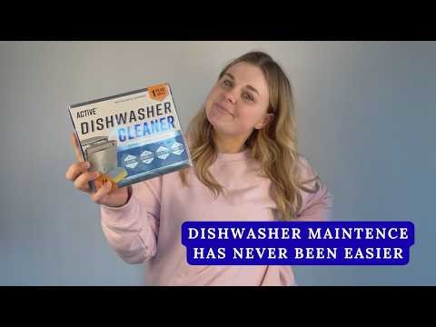 Dishwasher Cleaner Tablets | ACTIVE | Deep Clean & Deodorize Your Dishwasher FAST | Easy Cleaning
