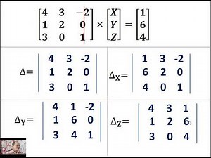 Cramer's Rule and System of Equations