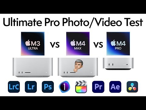 Ultimate Mac Studio M4 Max, M3 Ultra, Mac Mini M4 Pro, Pro Photo/Video Tests!
