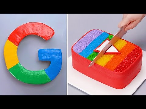Satisfying Google And Youtube Cake Decorating For Everyone | Amazing Chocolate Dessert Recipes