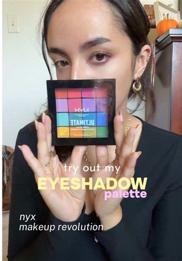easy eyeshadow look for beginners <3 using @NYX Professional Makeup and @Makeup Revolution eyeshadow palettes with @elfcosmetics brushes follow for more make up vids!🌟 #makeuptutorial #eyeshadowtutorial #eyeshadowpalette #makeuphacks #domymakeupwithme