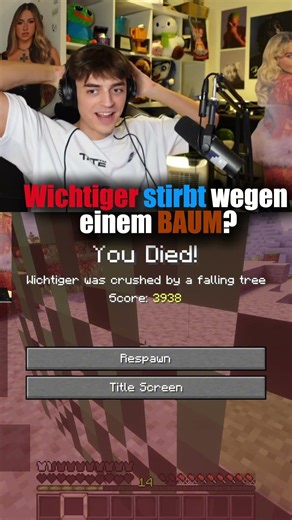 Wichtiger stirbt an einem BAUM?! | #fy #minecraft #gaming