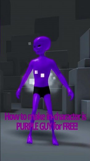 How to make PURPLE GUY (WILLIAM AFTON) FOR FREE in ROBLOX #roblox #robloxavatar #FNAF #shorts
