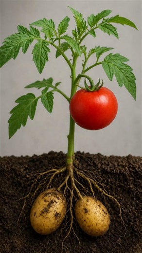 How I Grew Potatoes And Tomatoes On The Same Plant