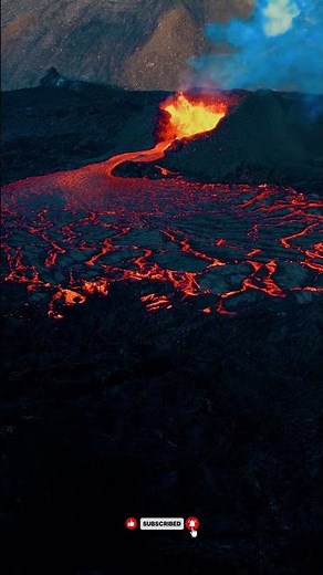 Iceland Volcano Eruption Drone 🇮🇸🌋 | Lava Flow Aerial 4K