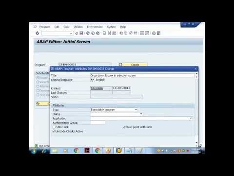 23 Dropdown list box in selection screen