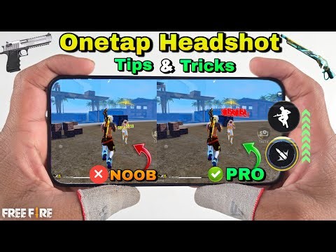 One tap headshot tips and tricks with handcam tutorial free fire