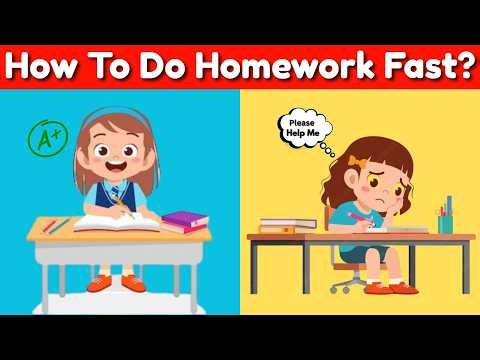How To Do Homework Fast? | Expert Tips and HACKS | Easy Way To Finish Your Homework / Kids learn TV
