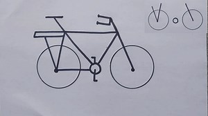 How to draw bicycle very easy | Easy and simple bicycle drawing for kids | Priyanka creative guru