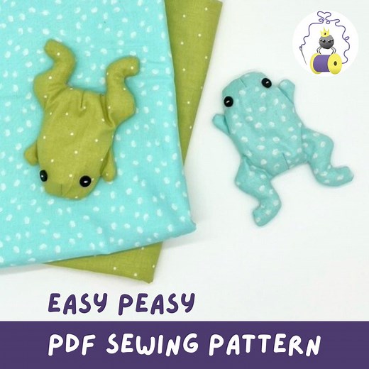 Weighted Frog Sewing Pattern: Beginner Friendly Stuffed Animal, Step-by-step Photo Instructions, (digital Pattern) - Etsy