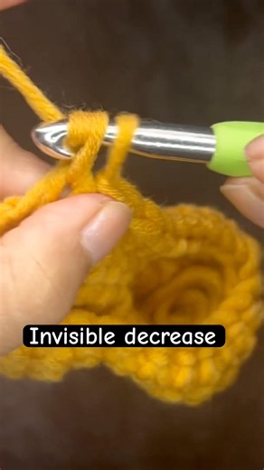 Basic Crochet #crochet Invisible Decrease #beginnersstitch #diy