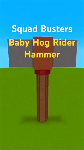 I created the Baby Hog Rider Hammer from Squad Busters in Minecraft! #minecraft #squadbusters