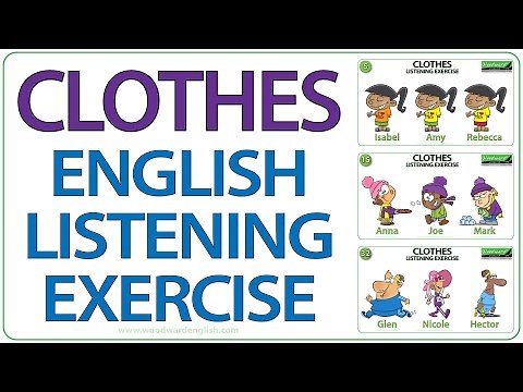 CLOTHES - English Listening Exercise - Who am I? | Learn English Vocabulary about Clothes