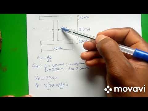 Detailed explanation on shape factor of I section.