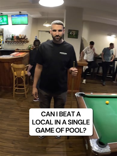 Can I beat a local in a single game of pool? Thanks to Shaun for the game! 🎱 #pool#englishpool8#8ball#8ballpool#attacking8ball#skills#billiards#ultimatepooluk