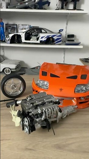 The engine of the TOYOTA SUPRA MK IV