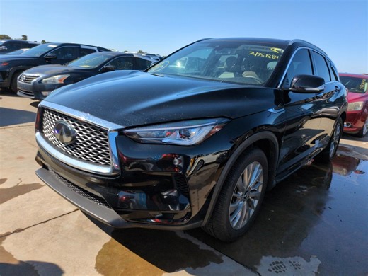 VIN: 3PCAJ5BAXPF115740 | INFINITI QX50 2023 LUXE BLACK 2.0L 4 free car history - Stat.vin