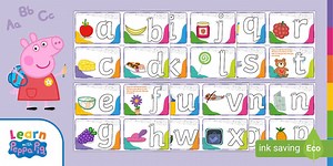 Peppa Pig: Lower-Case Letter Display Cards