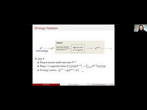 Manxi Wu: Convergence & Stability of Coupled Belief–Strategy Learning Dynamics in Continuous Games