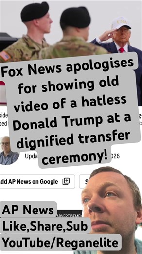 Fox News apologises for showing old video of a hatless Donald Trump at a dignified transfer ceremony