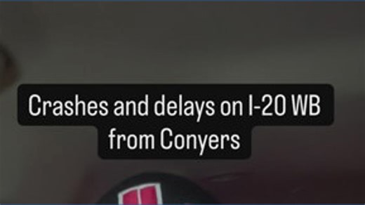 Delays on I-20 WB in Conyers