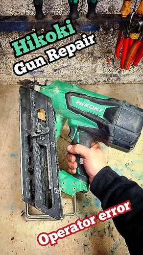 13K views · 255 reactions | A quick and simple fix on a Hikoki cordless nail gun. #hikoki #nailgun #repair #howto #tools #fix #deandohertygreaser #operatorerror | Deandohertygreaser | Facebook