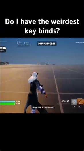 Do I have the weirdest key binds? #fortnite #helpmemakethismakesense #gaming