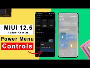 Enable Power Menu Controls | MIUI 12.5 New Control Center Hidden Feature