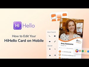 How to Edit Your HiHello Card on Mobile