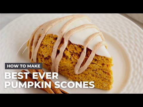 How to Make the BEST EVER Pumpkin Scones | Better than Starbucks!