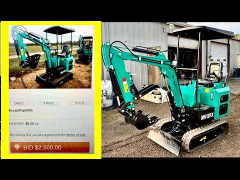 I Bought a Cheap Mini Excavator at Auction… Did I Screw Up? 😬