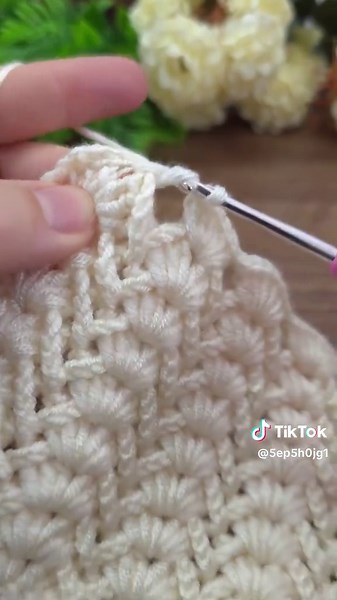Texture Hook Weaving Method Tutorial#Handicraft #ArtinTiktok