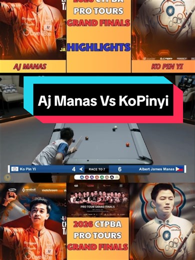 CTPBA Pro 2026 Final: Aj Manas vs Ko Pin Yi