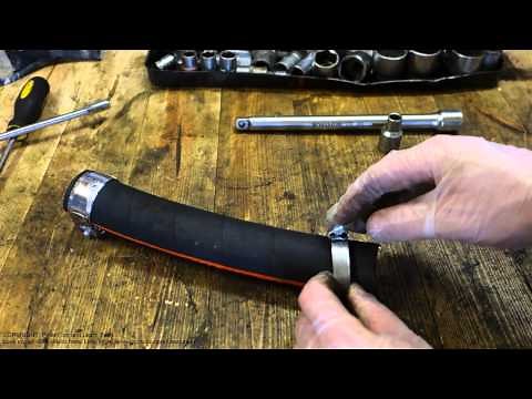 How to use metal clamps with hoses and pipes
