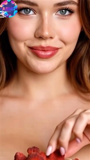 Raspberry🍓 Slow bite #asmr #asmrshorts #asmreating #asmrfood #notalkingasmr #satisfying