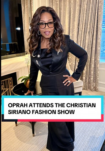 Oprah at Christian Siriano's NYFW Fashion Show