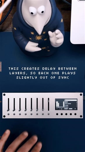 LIGHT REFT JP. on Instagram: "In this video I show a less obvious way to use Monolit. I take three sliders, give each one a different delay, transpose the same note in three different ways to form a chord, then map them all to slider eight. With a slight timing offset, I can “play” the chord by moving just one slider, almost like winding a music box. It’s a small example of how Monolit can push you toward creative, hands-on harmony building without relying on a keyboard. #monolit #ライトレフト #midi #