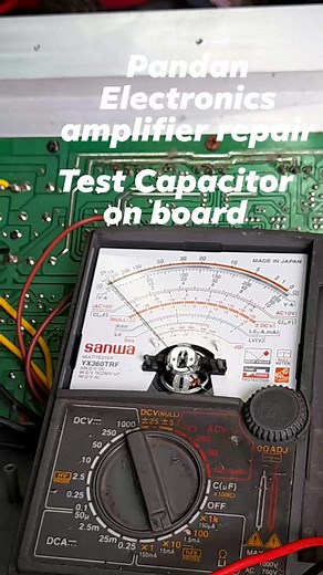 4.5K views · 68 reactions | Paano mag test capacitor on board #tutorial #audio #amplifier #repair #electronics #reels #reelsfb #reelsvideo | Alfredo Pandan | Facebook