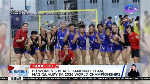 3.5K views · 17 reactions | Pasok na sa 2026 World Championships ang Philippine Women's Beach Handball Team! | Balitanghali | Facebook