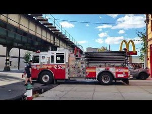 FDNY BENSONHURST'S BRAVEST Awesome Engine 253 Returns To Quarters Brooklyn NYC