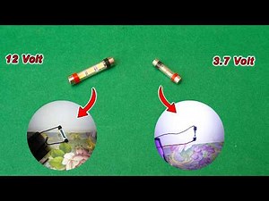 How To Convert Glass Fuse Into LED Light At Home| 12v LED Light DIY | 3.7v LED Light DIY | LED Light
