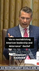Operation Midnight Hammer: "We're reestablishing American leadership and deterrence! -SecDef Watch the full clip! #AmericanLeadership #OperationMidnightHammer #TrumpAdministration #SecDef #MilitaryStrength | Coalition for Military Excellence