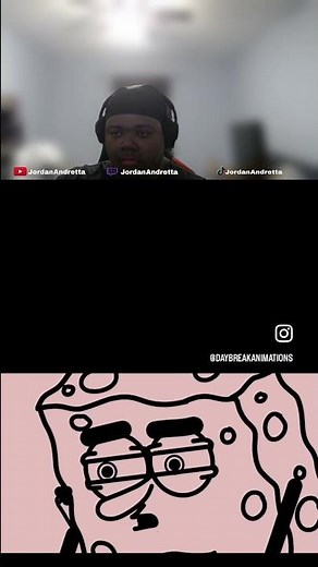 Spongebob roasts his cousin while crushing Sandy Cheeks #funny