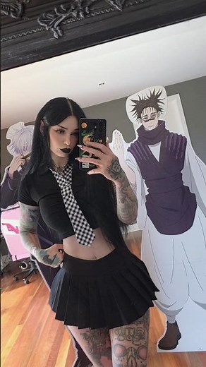 anime girls 🖤 #anime #jjk #jujutsukaisen #egirl #goth #gothgirl #emo #alternative #aestheticgirl