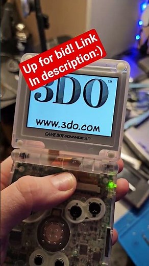 Game Boy Advance SP Clear Shell | HISPEEDO IPS LCD | USB-C | New Battery | Glow Buttons #gba #ebay