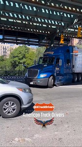 238K views · 1.6K reactions | Truck hauling Walmart trailer ignores route restriction and nearly hits low bridge — police help turn it around safely | American Truck Drivers | Facebook