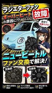 【ニュービートル】クーリングファン交換【DIY】